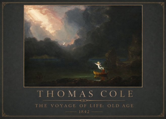 Thomas Cole The Voyage of Life: Old Age III No1 - Poster