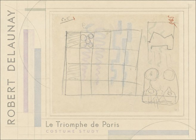 Robert Delaunay Le Triomphe De Paris - Costume Study No2 - Poster
