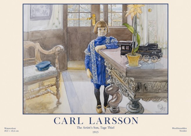 Carl Larsson The Artist's Son, Tage Thiel No1 - Poster