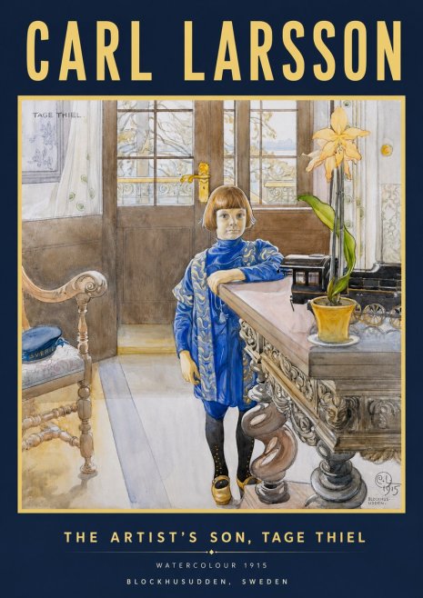 Carl Larsson The Artist's Son, Tage Thiel No4 - Poster