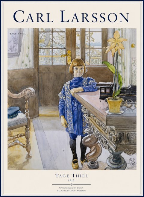 Carl Larsson The Artist's Son, Tage Thiel No5 - Poster