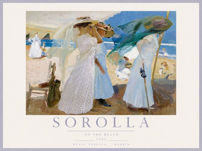 Sorolla On the Beach No6 - Poster