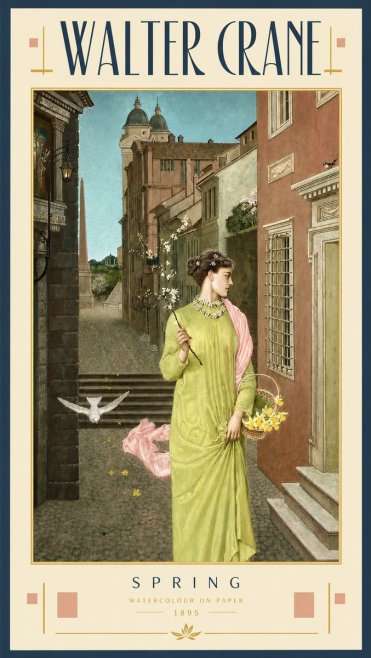 Walter Crane Spring No3 - Poster