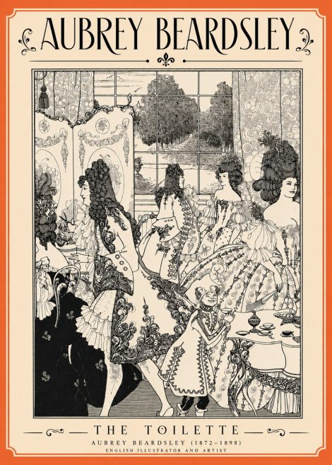 Aubrey Beardsley The Toilette No4 - Poster
