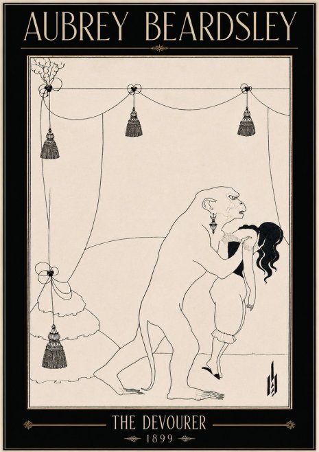 Aubrey Beardsley The Climax No5 - Poster
