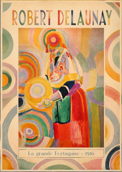 Robert Delaunay La Grande Portugaise II No1 - Poster