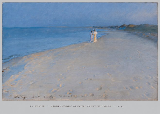 P.S. Krøyer Summer Evening at Skagen's Southern Beach No5 - Poster