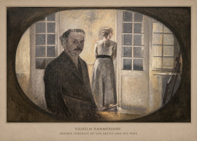Vilhelm Hammershøi Double Portrait of the Artist and His Wife No6 - Poster