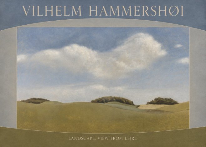 Vilhelm Hammershøi Landscape, View from Lejre No3 - Poster