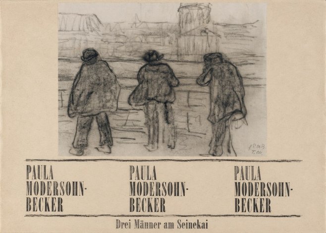 Paula Modersohn-Becker Drei Männer Am Seinekai No6 - Poster