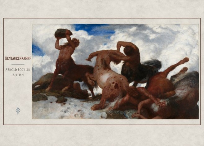 Arnold Böcklin Kentaurenkampf No3 - Poster
