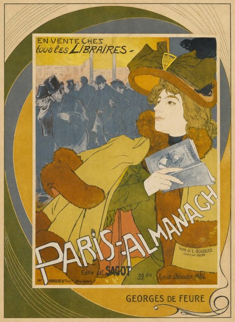 Georges de Feure Paris-almanach I No3 - Poster