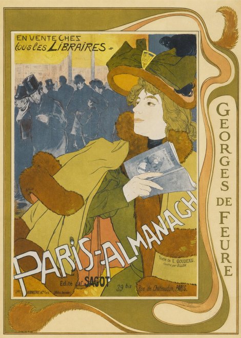 Georges de Feure Paris-almanach I No4 - Poster