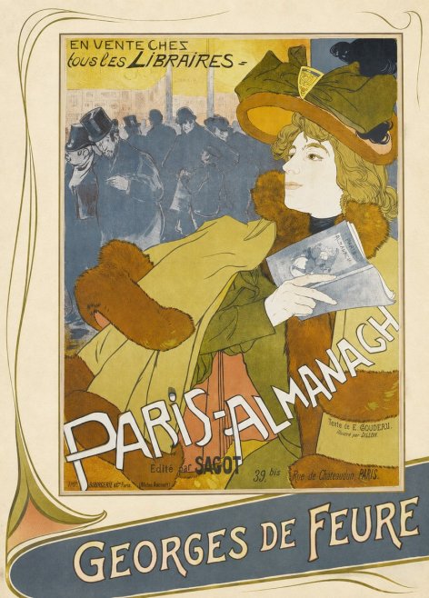 Georges de Feure Paris-almanach I No5 - Poster