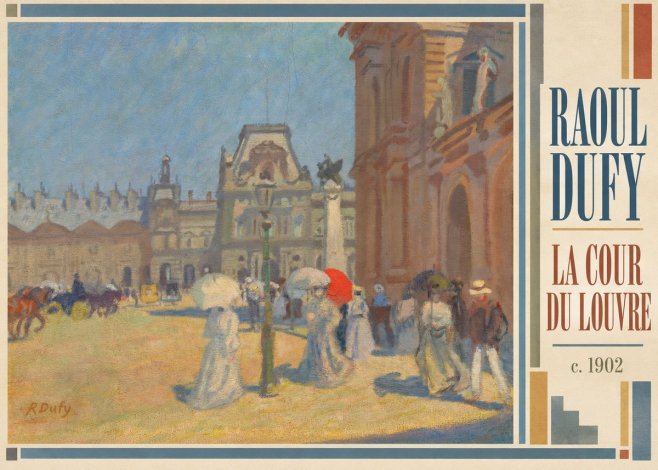 Raoul Dufy La Cour Du Louvre No3 - Poster