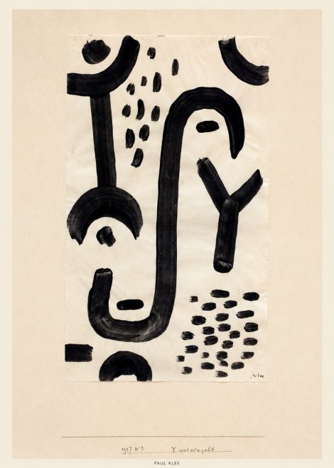 Paul Klee Face of the Goddess No4 - Poster
