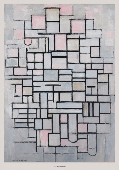 Piet Mondrian Composition No. Iv • 1914 No6 - Poster