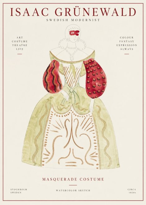 Isaac Grünewald Masquerade Costume No1 - Poster