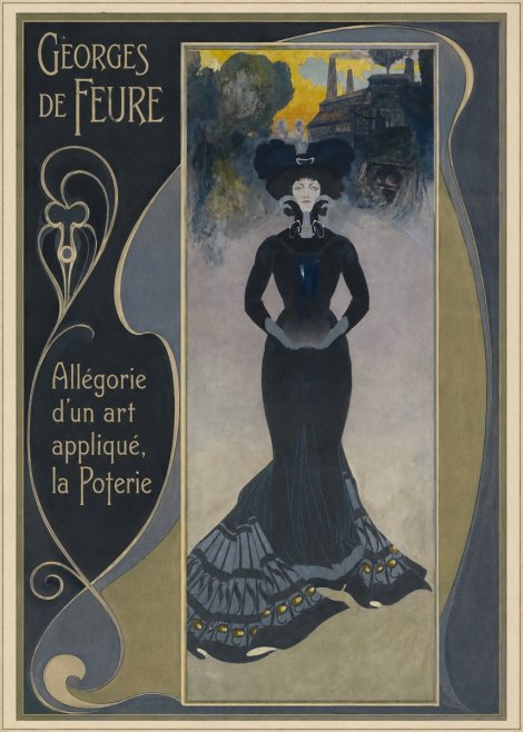 Georges de Feure Allégorie D'un Art Appliqué, La Poterie No2 - Poster