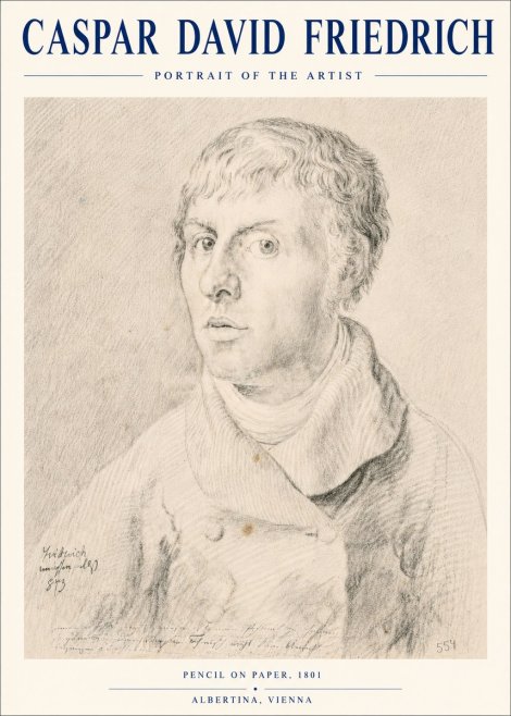 Caspar David Friedrich Portrait of the Artist No4 - Poster