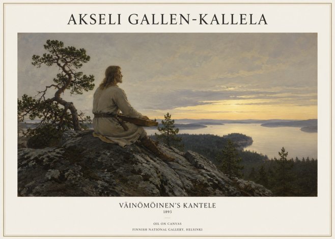 Akseli Gallen-Kallela Väinämöinen's Kantele No1 - Poster