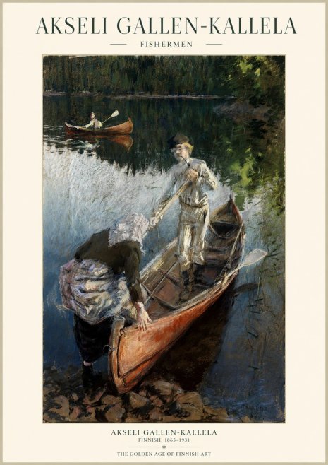 Akseli Gallen-Kallela Fishermen No1 - Poster