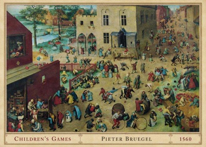 Pieter Bruegel Children's Games III No1 - Poster