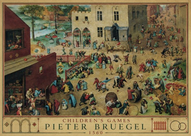 Pieter Bruegel Children's Games III No2 - Poster