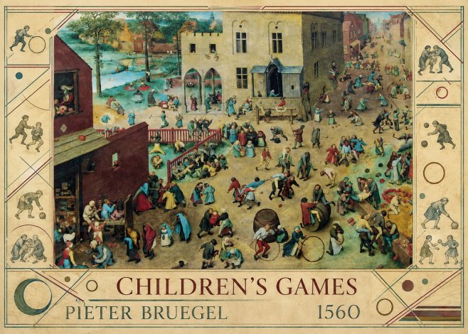 Pieter Bruegel Children's Games III No6 - Poster