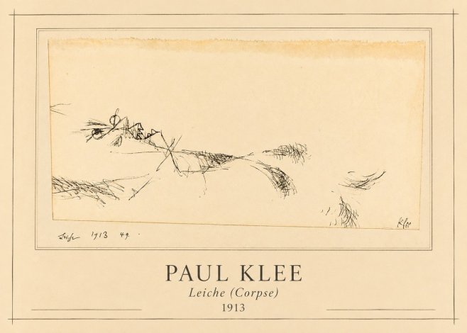 Paul Klee Leiche (Corpse) No1 - Poster