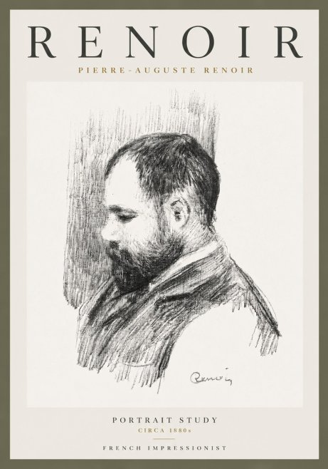 Renoir Portrait Study I No5 - Poster