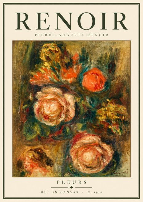Renoir Fleurs No5 - Poster