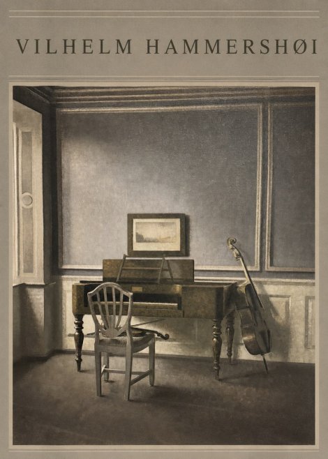 Vilhelm Hammershøi Interior with a Piano and a Cello No3 - Poster