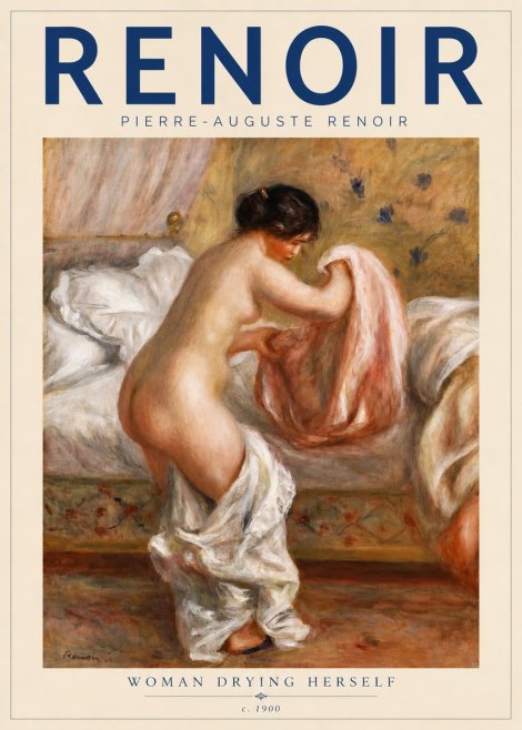 Renoir Woman Drying Herself No3 - Poster