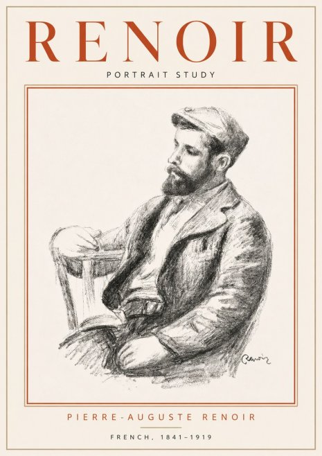 Renoir Portrait Study II No4 - Poster
