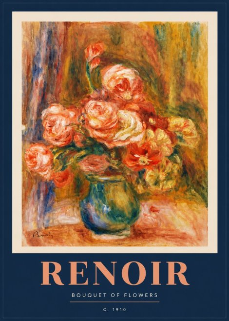 Renoir Bouquet of Flowers II No2 - Poster