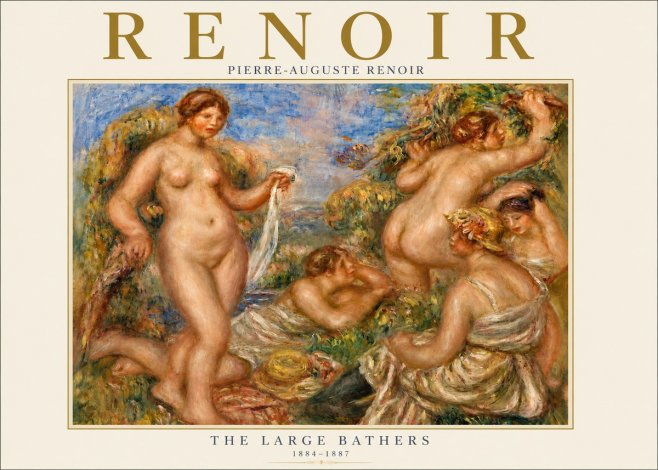 Renoir The Large Bathers No4 - Poster