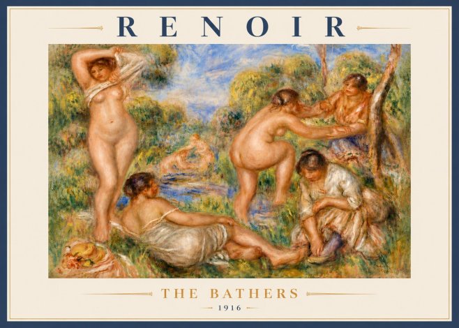 Renoir The Bathers No6 - Poster