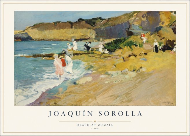 Sorolla Beach at Zumaia No1 - Poster
