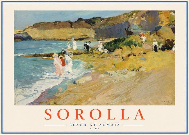 Sorolla Beach at Zumaia No2 - Poster