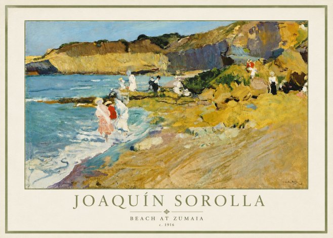 Sorolla Beach at Zumaia No5 - Poster