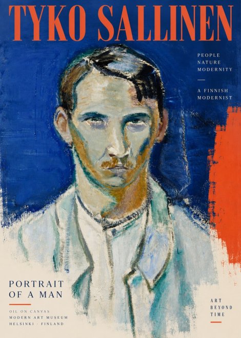 Tyko Sallinen Portrait of a Man IV No3 - Poster
