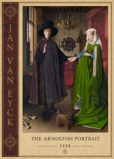 Jan van Eyck The Arnolfini Portrait VI No2 - Poster