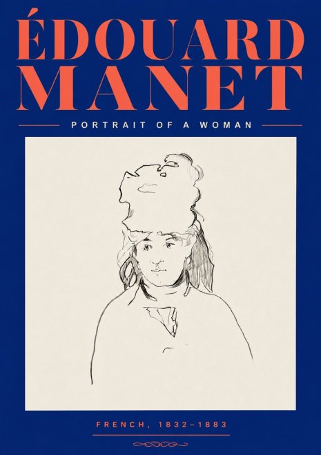 Édouard Manet Portrait of a Woman No6 - Poster