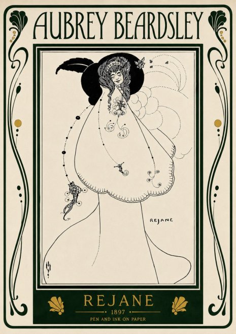 Aubrey Beardsley Rejane I No4 - Poster