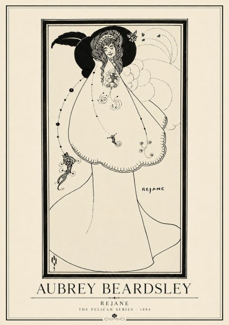 Aubrey Beardsley Rejane I No6 - Poster
