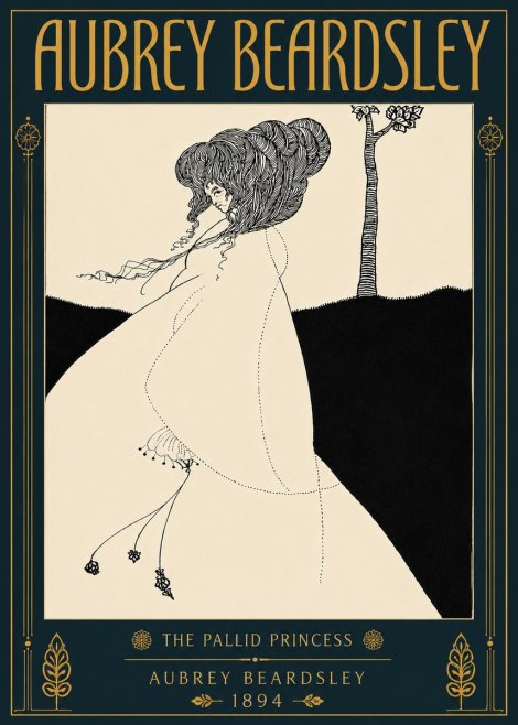 Aubrey Beardsley The Pallid Princess No4 - Poster