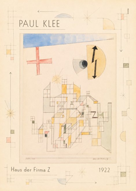 Paul Klee Haus Der Firma Z No5 - Poster