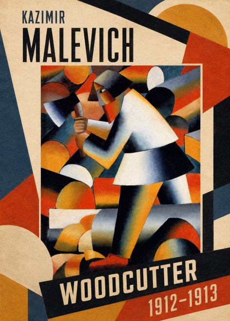 Kazimir Malevich Woodcutter No1 - Poster