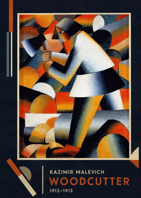 Kazimir Malevich Woodcutter No2 - Poster